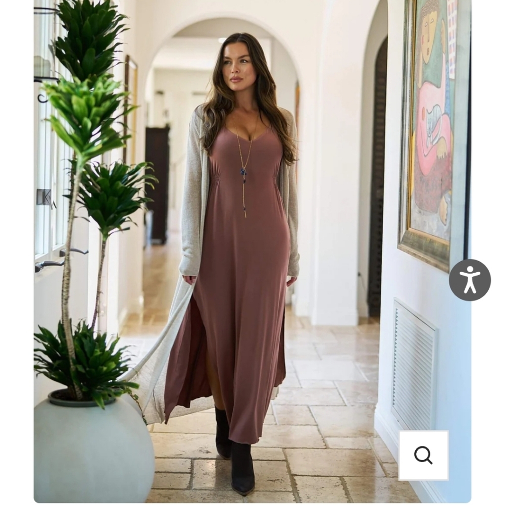 She Bird Juliet Maxi Bra Dress Cocoa